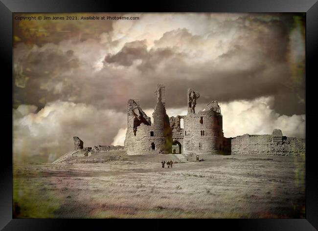 Dunstanburgh Castle in Northumberland Framed Print by Jim Jones