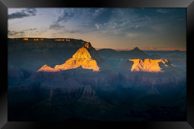 Grand Canyon scenic views and landscapes Framed Print by Elijah Lovkoff