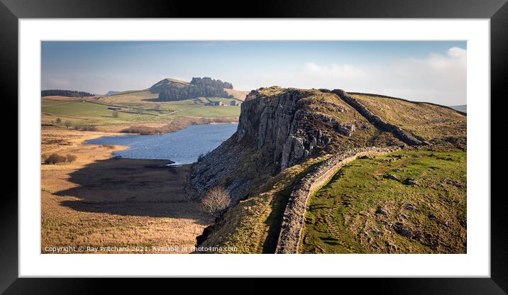 The Roman Wall Framed Mounted Print by Ray Pritchard