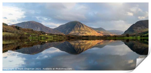 Loweswater and Lakeland Fells in the English Lake District, Cumbria, UK  Print by Photimageon UK