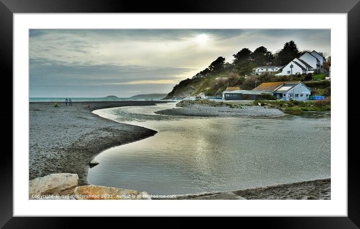 River Seaton Journey's End. Framed Mounted Print by Neil Mottershead