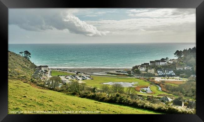 Seaton, Cornwall. Framed Print by Neil Mottershead