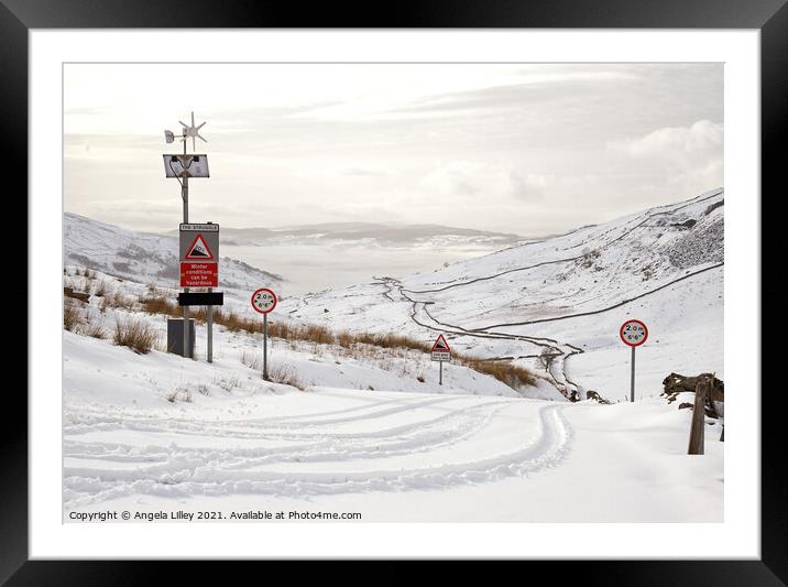 Kirkstone Pass, Cumbria Framed Mounted Print by Angela Lilley