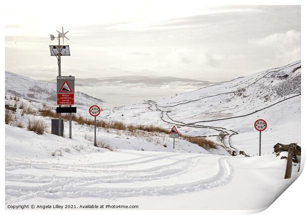 Kirkstone Pass, Cumbria Print by Angela Lilley