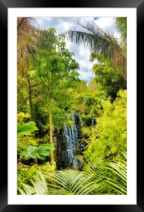 WATERFALL  Framed Mounted Print by LG Wall Art