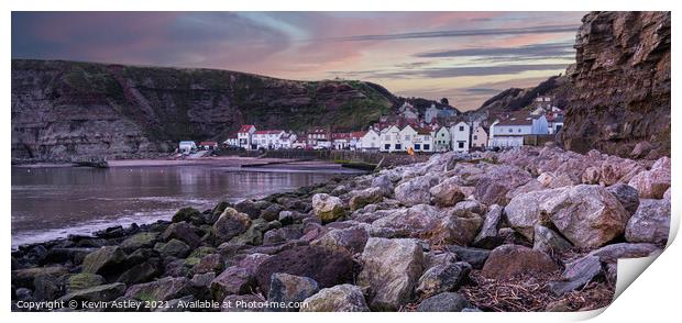 Staithes 'The Rockies' Print by KJArt 