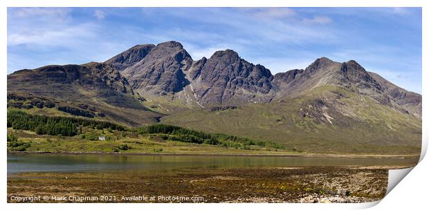 Blaven panorama, Black Cuillin Mountains, Isle of Skye, Scotland, UK Print by Photimageon UK