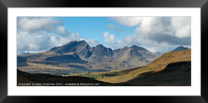 Blaven in the Black Cuillin Mountains, Skye, Scotl Framed Mounted Print by Photimageon UK