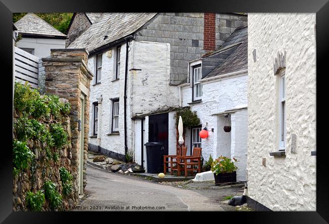 Picturesque Port Isaac Framed Print by Alexandra Lavizzari