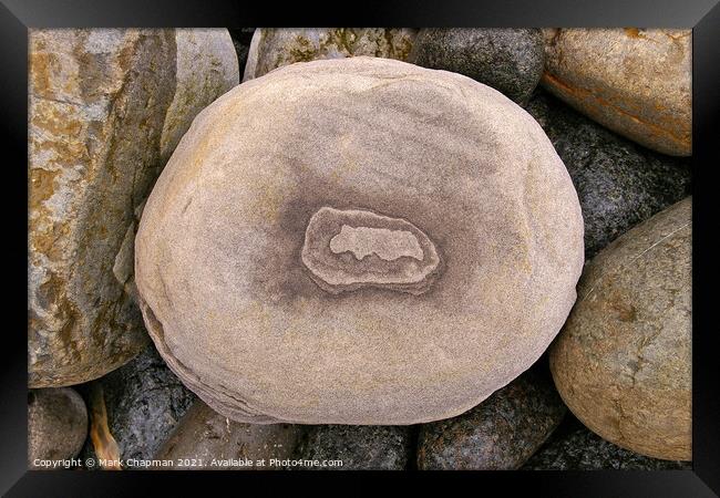 Eroded pebble rock art, Isle of Skye, Scotland Framed Print by Photimageon UK