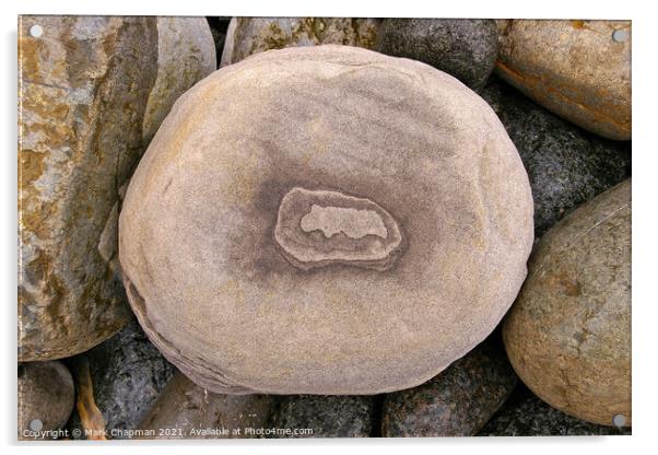 Eroded pebble rock art, Isle of Skye, Scotland Acrylic by Photimageon UK