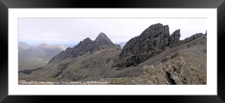 Pinnacle Ridge in the Black Cuillin, Skye Framed Mounted Print by Photimageon UK