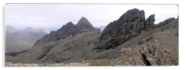 Pinnacle Ridge in the Black Cuillin, Skye Acrylic by Photimageon UK