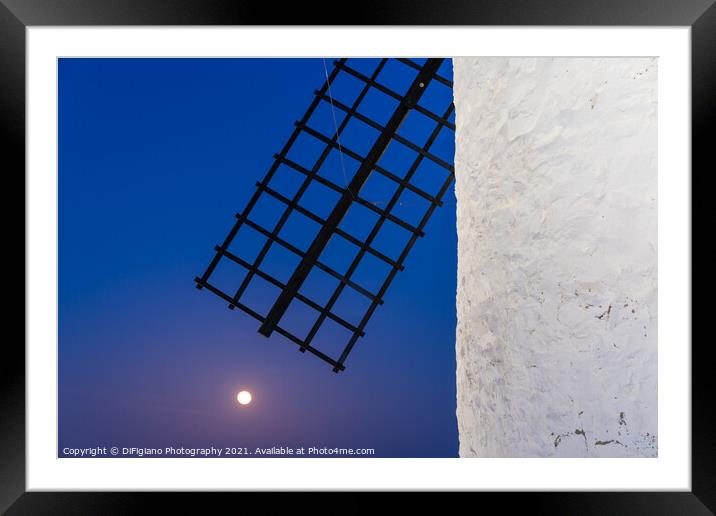 Moon And Mill Framed Mounted Print by DiFigiano Photography