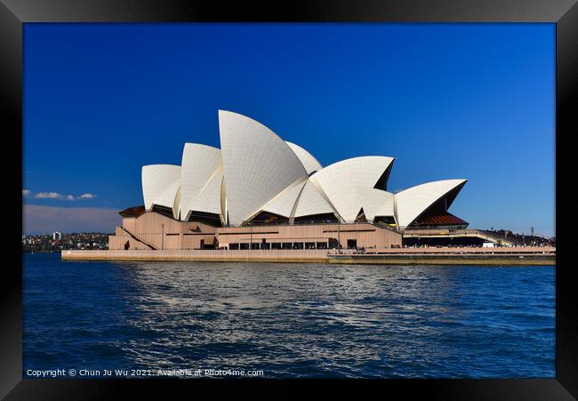 Sydney Opera House, the art center at Sydney Harbour in New South Wales, Australia Framed Print by Chun Ju Wu