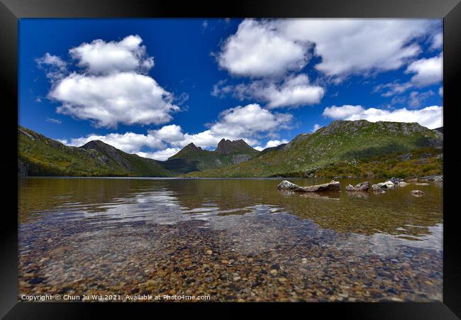 Dove Lake and Cradle Mountain in Tasmania, Australia Framed Print by Chun Ju Wu