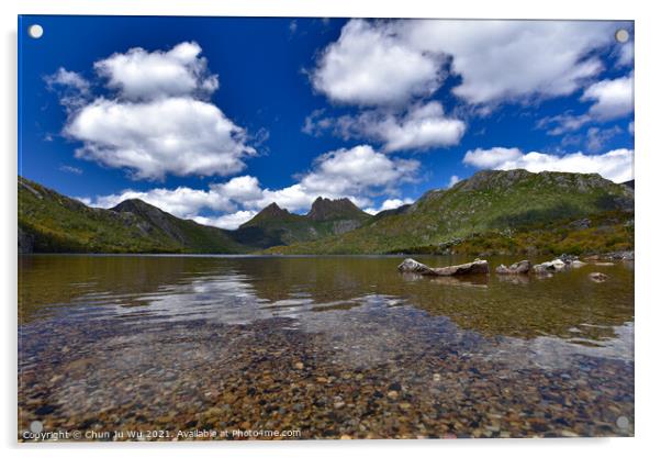 Dove Lake and Cradle Mountain in Tasmania, Australia Acrylic by Chun Ju Wu