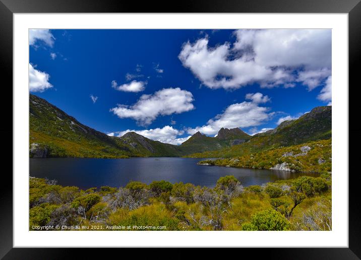Dove Lake and Cradle Mountain in Tasmania, Australia Framed Mounted Print by Chun Ju Wu