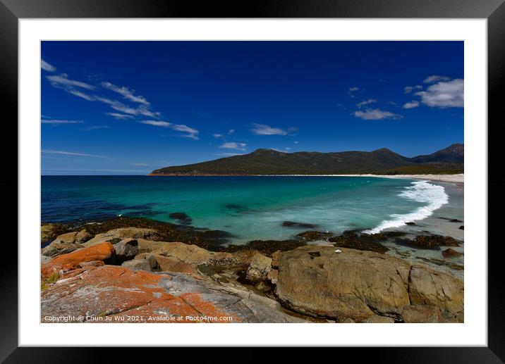 Wineglass Bay in Tasmania, Australia Framed Mounted Print by Chun Ju Wu