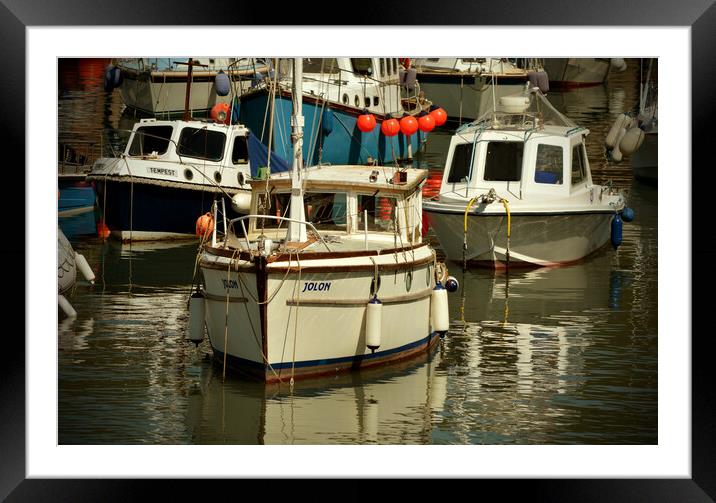 In Ilfracombe Harbour Framed Mounted Print by graham young