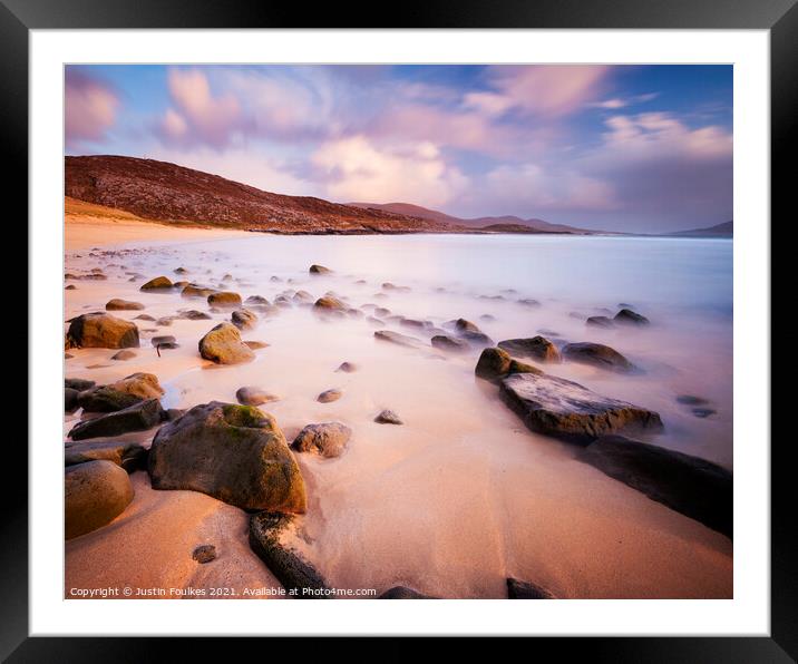 Nisabost, Isle of Harris, Outer Hebrides Framed Mounted Print by Justin Foulkes