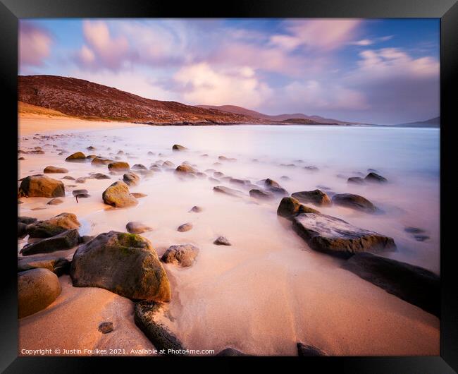Nisabost, Isle of Harris, Outer Hebrides Framed Print by Justin Foulkes