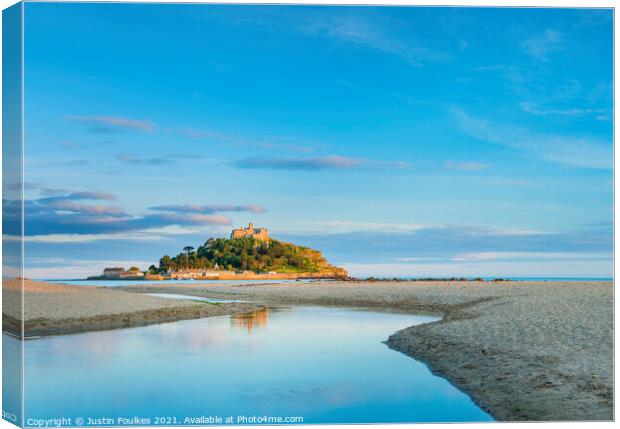 St Michael's Mount, Cornwall Canvas Print by Justin Foulkes