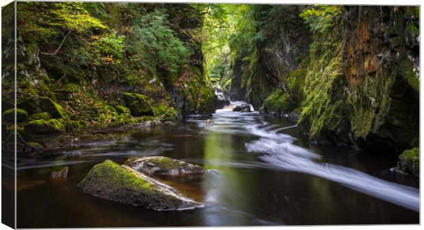 Fairy Glen, Betws-y-Coed, North Wales Canvas Print by Andrew Kearton