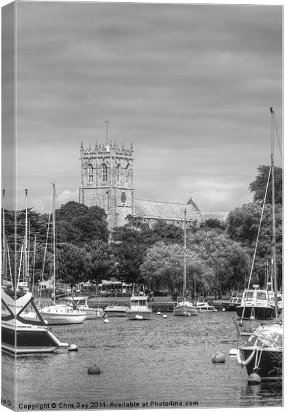 Christchurch Skyline Canvas Print by Chris Day