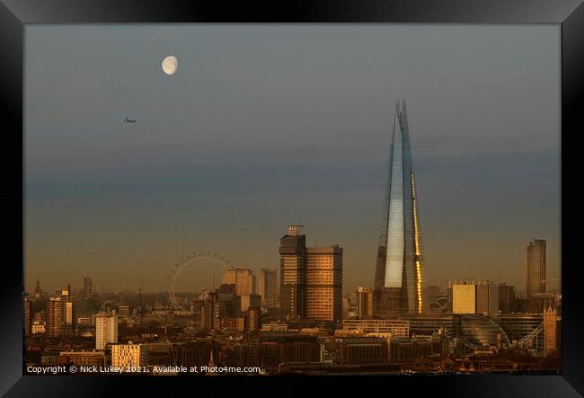 Shard London Framed Print by Nick Lukey