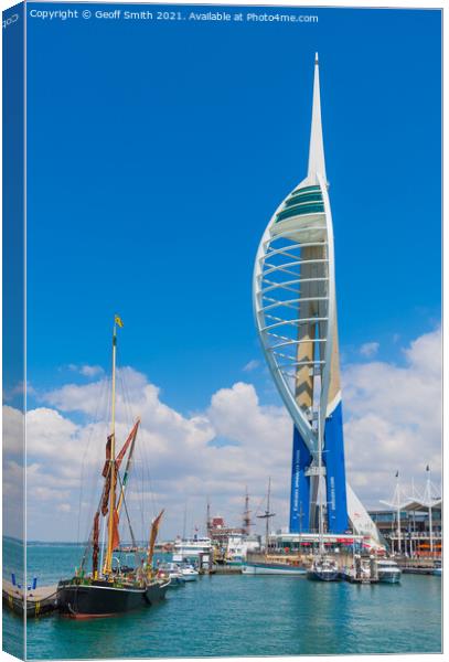 Spinnaker Tower Canvas Print by Geoff Smith