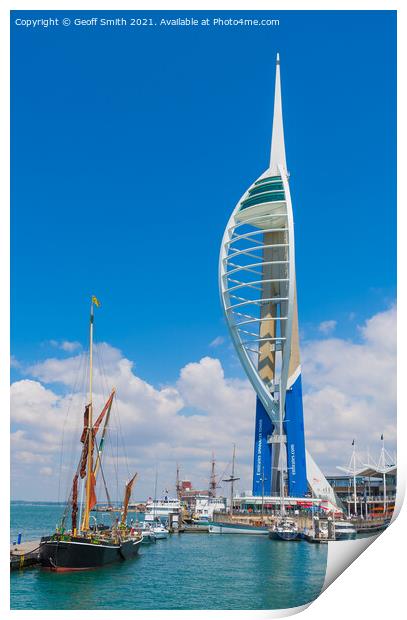 Spinnaker Tower Print by Geoff Smith