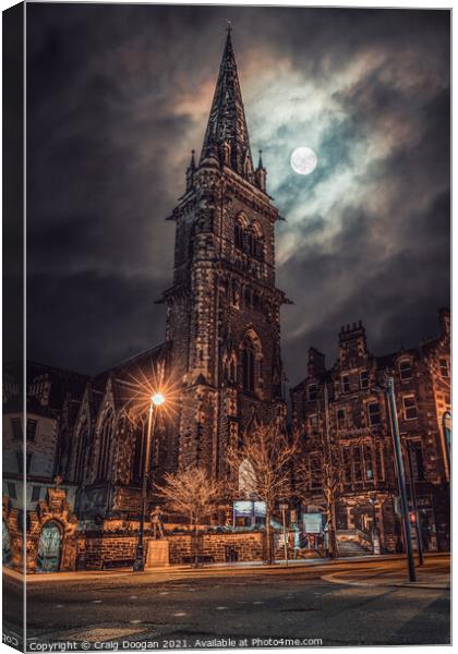 St Paul's Cathedral - Dundee Canvas Print by Craig Doogan