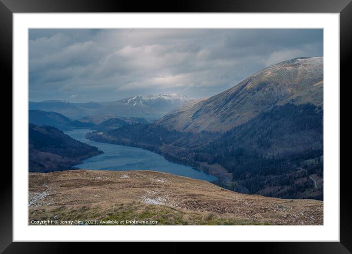 Light on Thirlmere Framed Mounted Print by Jonny Gios