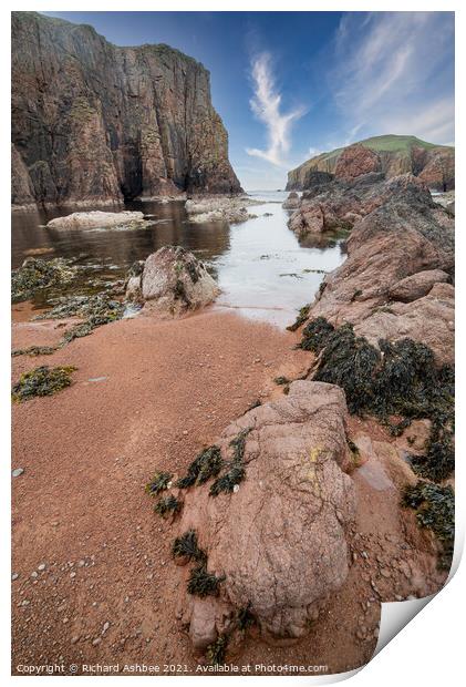 Hams of Muckle Roe Shetland Print by Richard Ashbee