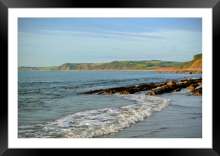 Rising Tide on Bucks Mills Beach  Framed Mounted Print by graham young