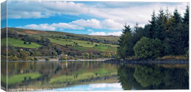 Pontsticill and Brecon Mountain Railway. Canvas Print by Philip Veale