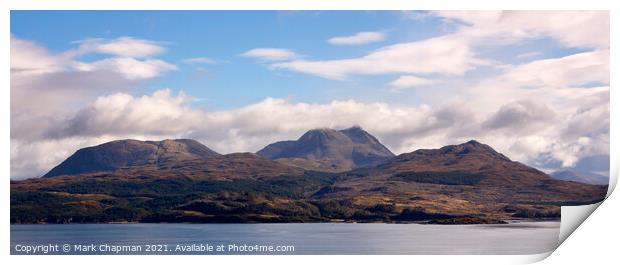 Beinn Sgritheall and Sound of Sleat, Scotland Print by Photimageon UK