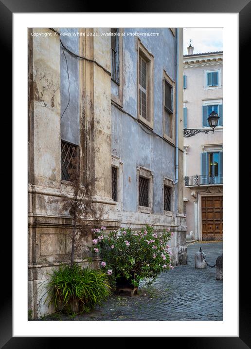 Quaint Italian building Framed Mounted Print by Kevin White