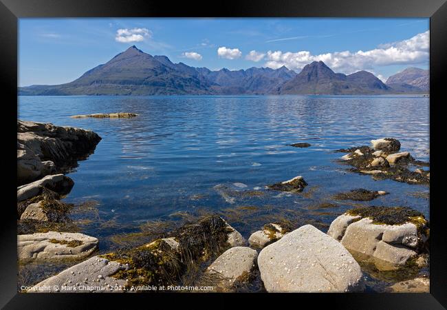 Black Cuillin Mountains and Loch Scavaig from Elgol, Skye, Scotland Framed Print by Photimageon UK