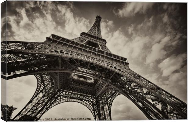 La Tour Eiffel Canvas Print by Rob Hawkins