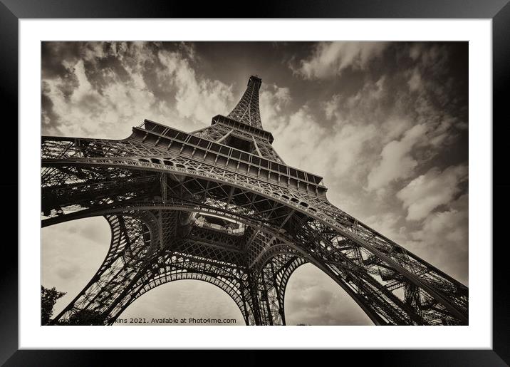 La Tour Eiffel Framed Mounted Print by Rob Hawkins
