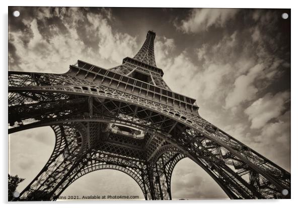 La Tour Eiffel Acrylic by Rob Hawkins