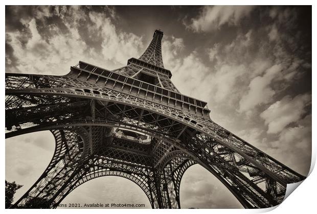 La Tour Eiffel Print by Rob Hawkins