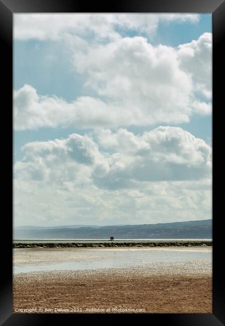 A couple and the clouds at West Kirby Framed Print by Ben Delves