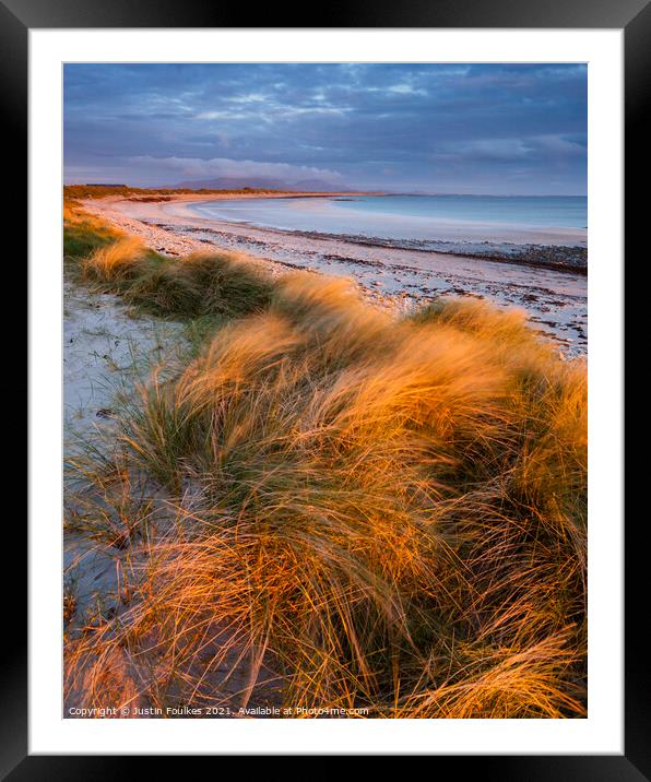  Liniclate, Benbecula, Outer Hebrides Framed Mounted Print by Justin Foulkes