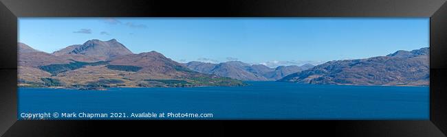 Loch Hourn and Knoydart seen from across the Sound of Skye, Scotland, UK Framed Print by Photimageon UK