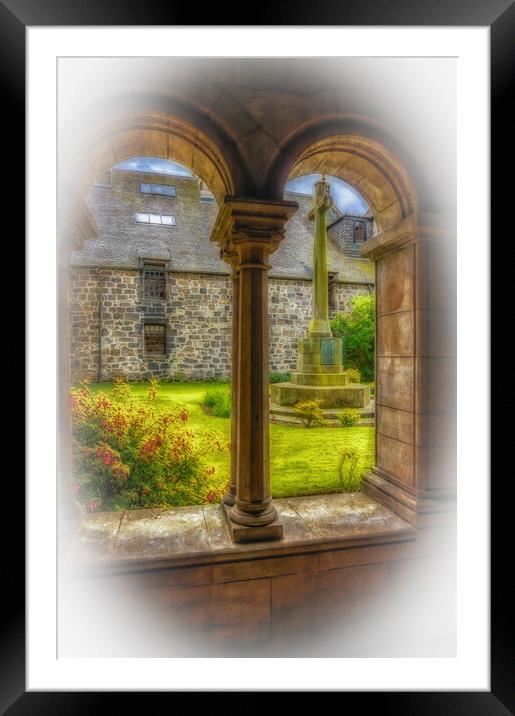 View From Cloisters At Paisley Abbey Framed Mounted Print by Tylie Duff Photo Art