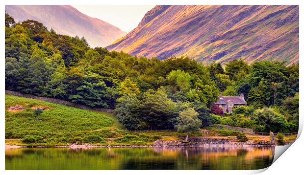 Buttermere shores Print by Kevin Elias
