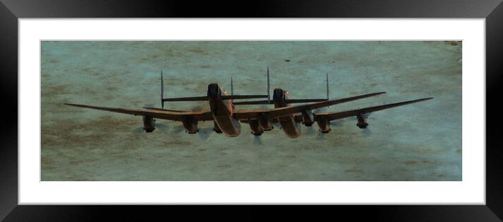 Lancaster bombers Framed Mounted Print by Allan Durward Photography